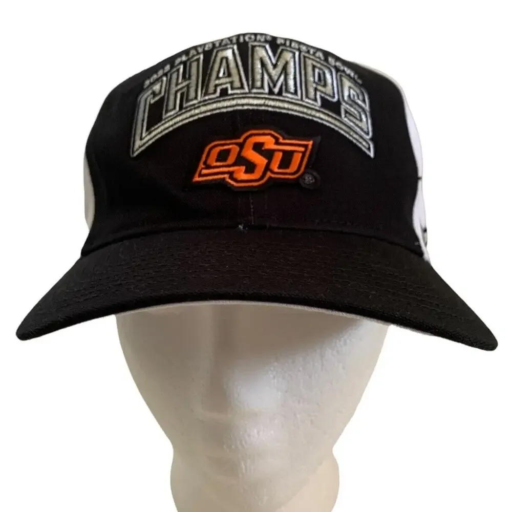 Nike 2022 PlayStation Fiesta Bowl Champs OSU Oklahoma State Snapback Cap Hat New